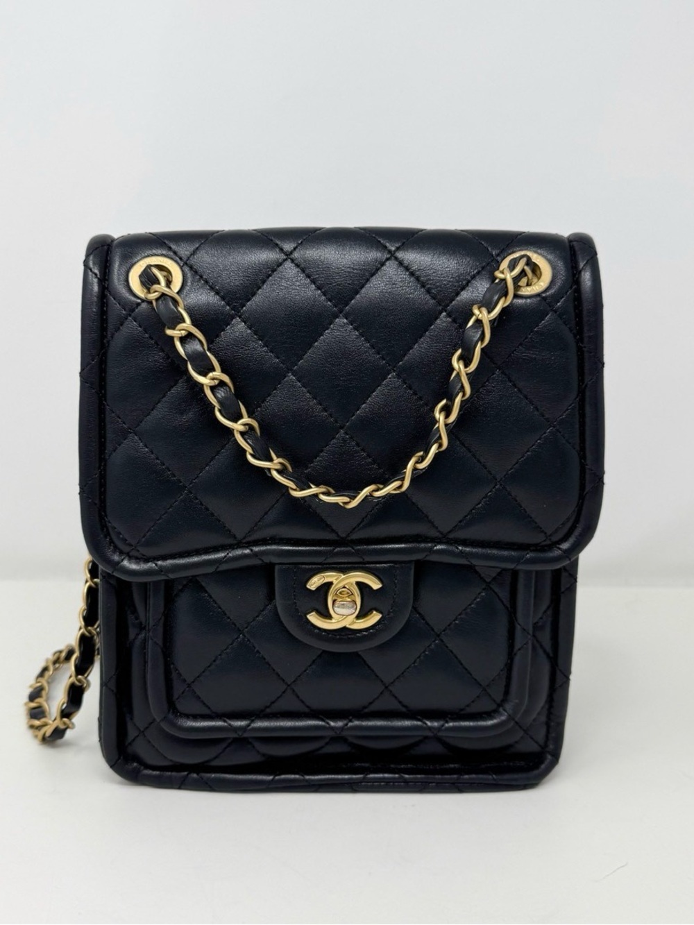Classic Quilted Leather Backpack